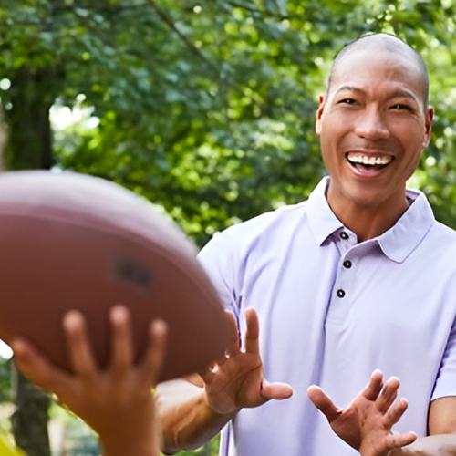 sure-smile-dad-with-liners-playing-catch